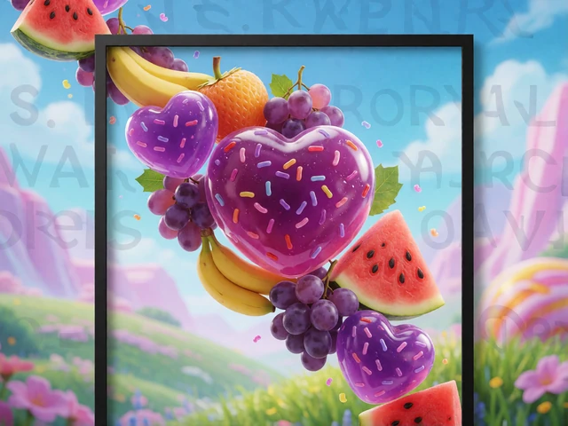 S&uuml;&szlig;igkeiten und Fr&uuml;chte als redaktionelles Erkennungsmotiv f&uuml;r Sweet Bonanza von Pragmatic Play